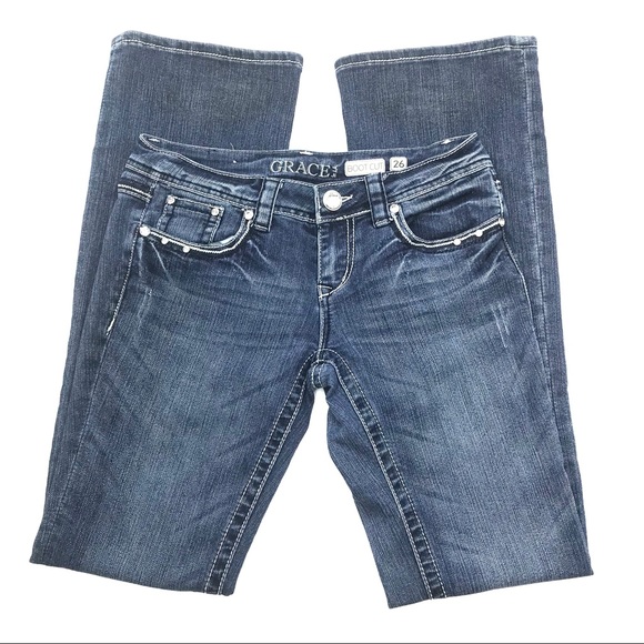 Grace Boot Cut Jeans, Size 26, EUC - Picture 4 of 4